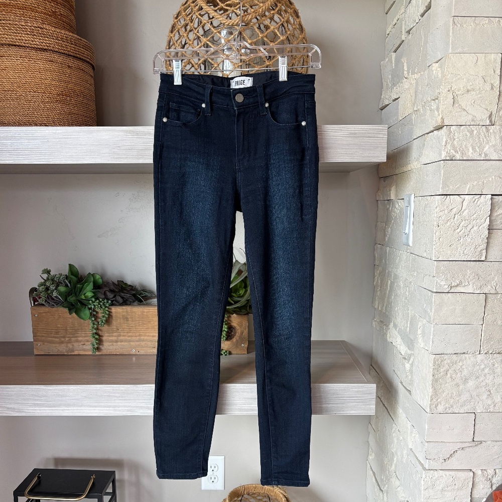 Paige Hoxton Jeans  Dark Blue Wash Skinny Size 25